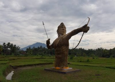 Patung Ulatan Arjuna Desa Wisata Pule, Patung Ulatan Tertinggi di Bali